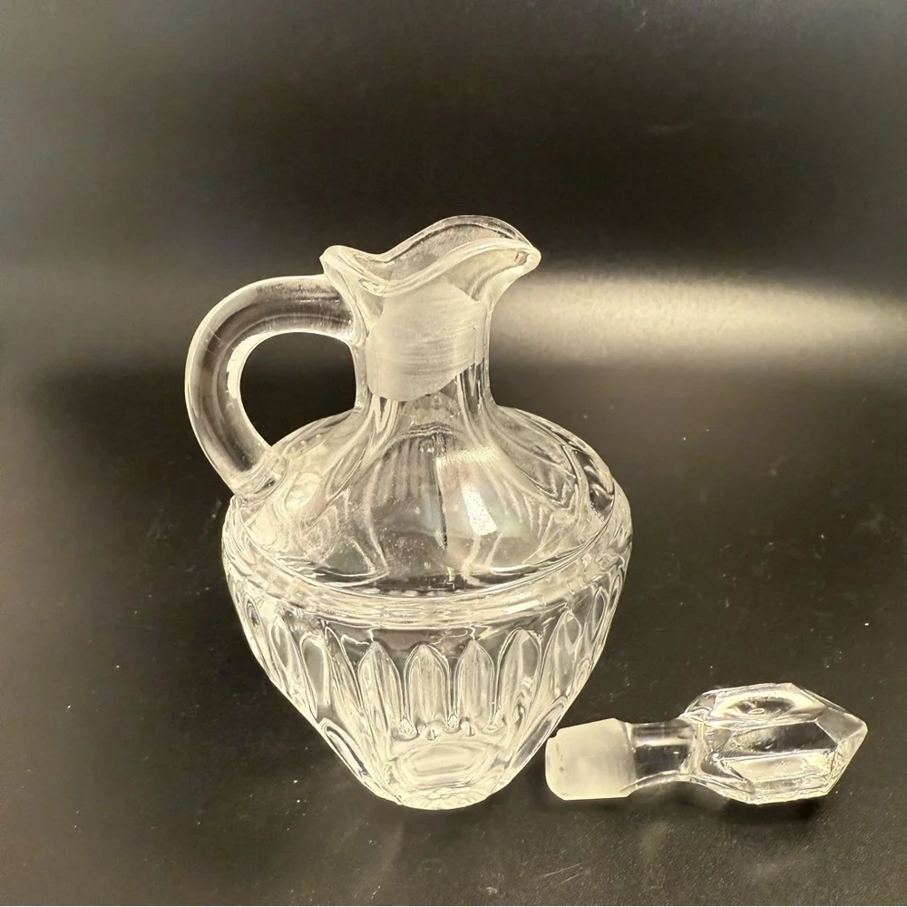European Collection Clear Cruet Germany EUC Crystal bottle